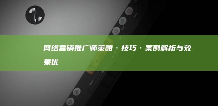 网络营销推广师：策略·技巧·案例解析与效果优化策略